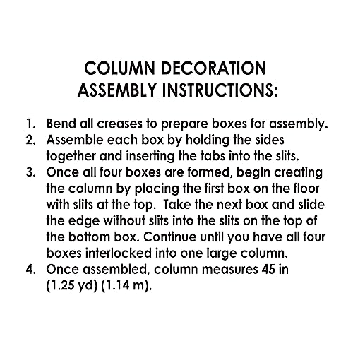 Image of Beistle Prom Column, 12 inch x 3' 9 inch, Black /Silver