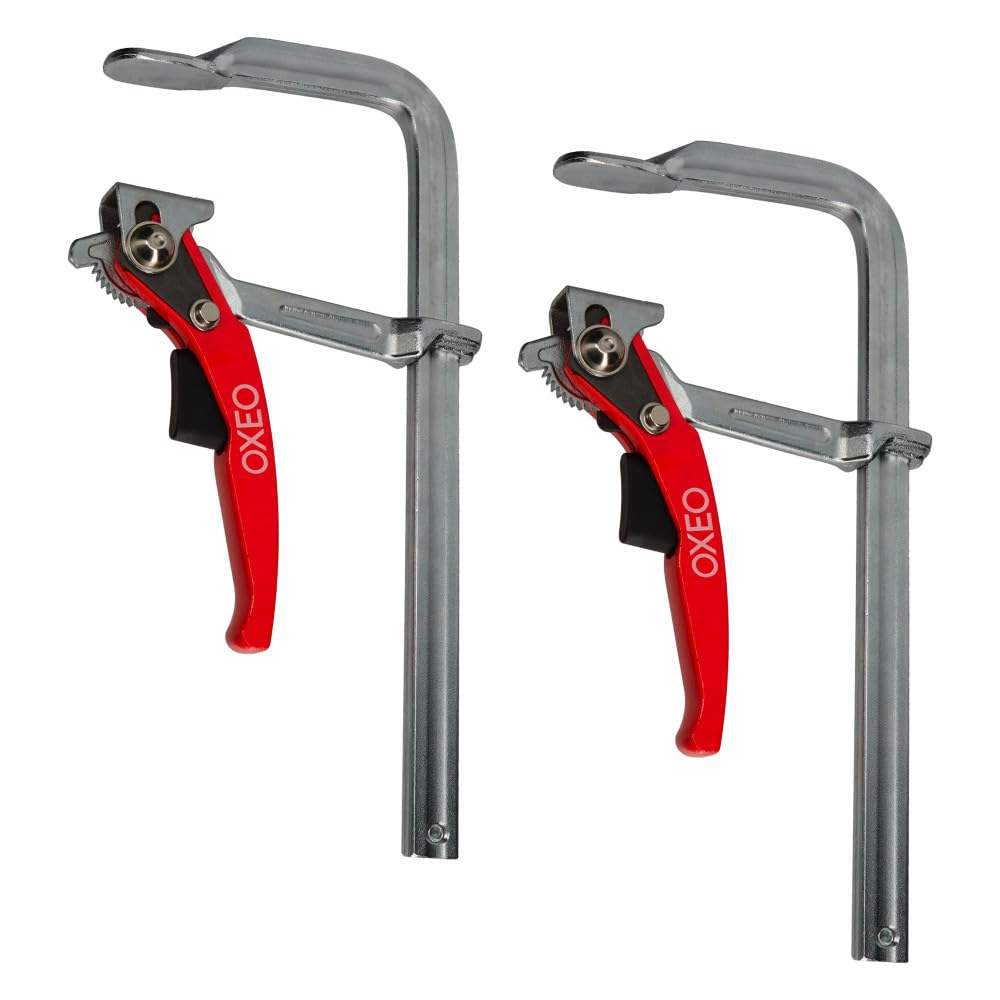 Serre joint à levier 250mm X2 - Rapide - Force de serrage 250kg - Grande envergure 250mm - Saillie 120mm - Acier forgé