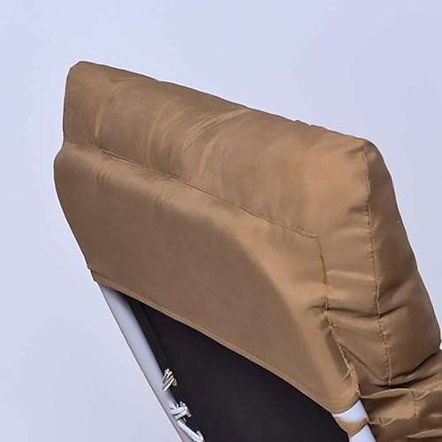 Miniatura 7 de Cojín extraíble para silla mecedora, cojín de asiento reclinable con respaldo alto, lavable para jardín, patio, piscina, color negro, 67 x 20