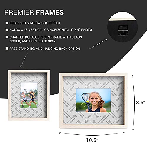 Chalktalksports Premier Lacrosse Picture Frame | Girls Lacrosse Stick Herringbone #TOP2