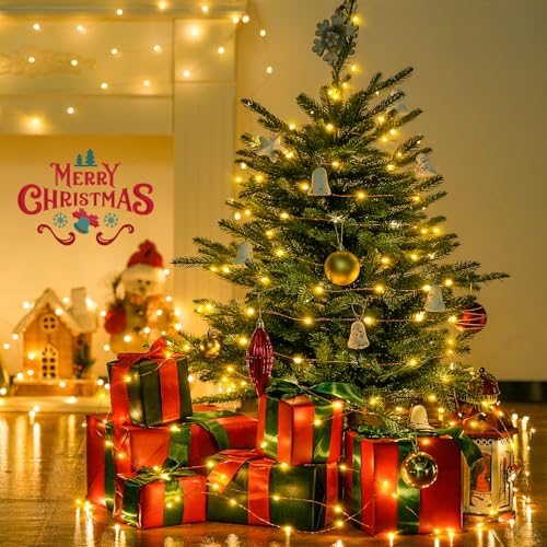 Jmexsuss 200 Led Fairy Lights For Bedroom, Warm White Christmas Lights Outdoor Waterproof 8 Modes String Lights Indoor With Wheel thumb #5