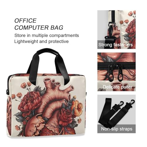 Maletín portátil ALZA floral gótico 13-15.6 pulg miniatura 5