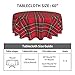 BETGINY Christmas Tablecloth 60 Inch Round Red Green Buffalo Plaid Tablecloth Dust-Proof Wrinkle Resistant Rustic Christmas Checkered Table Cloth for Holiday Party Dining