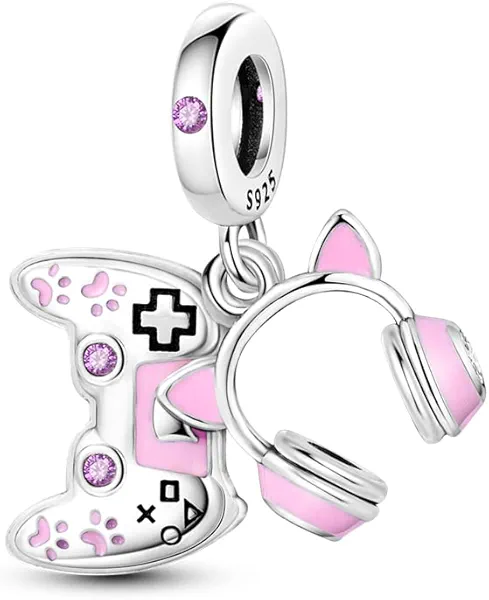 TINSLO Classic Charms For Women 925 Sterling Silver Charms Pendant Beaded Gift fit Pandora Bracelets, Can Be Matched For Women