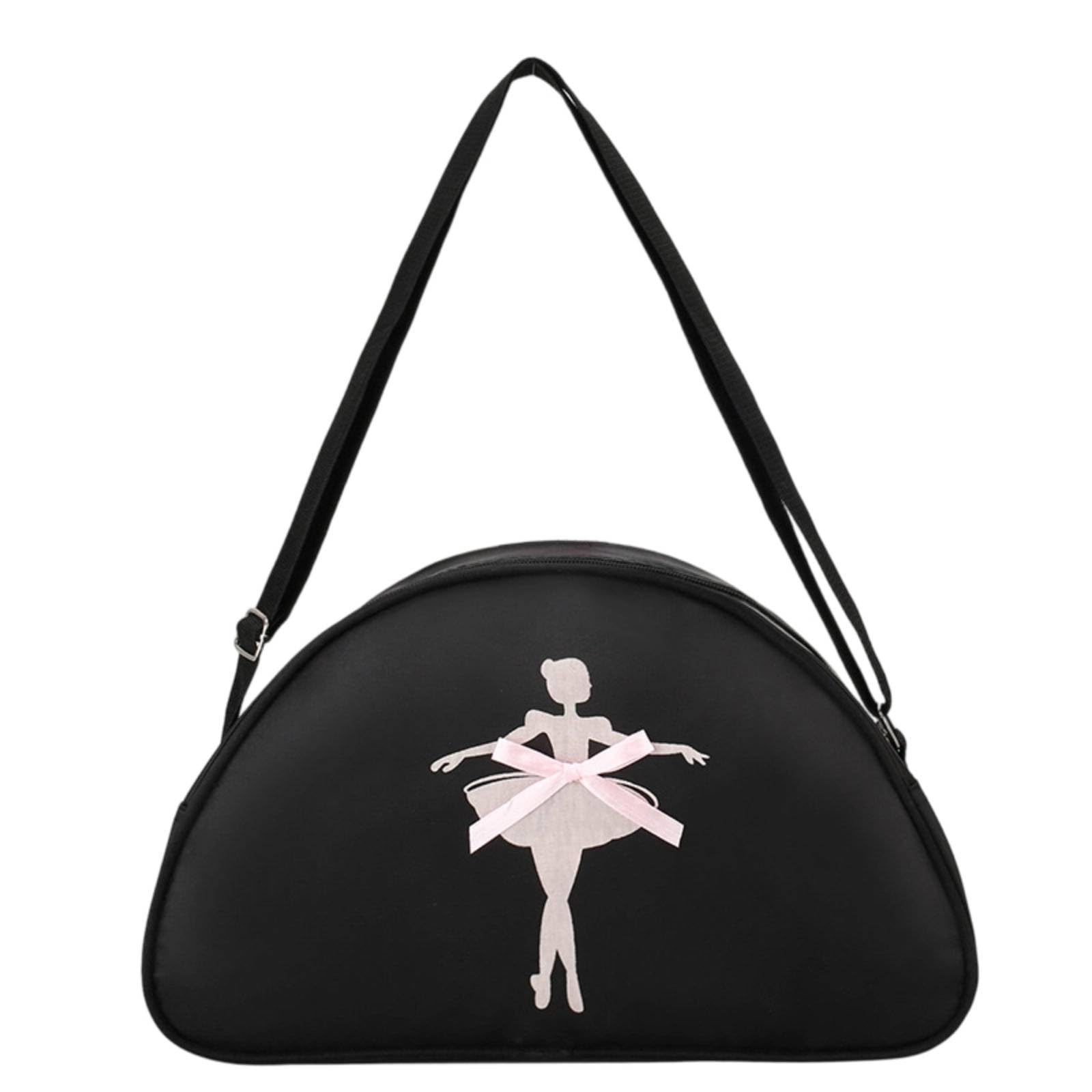 Princess Design Single Shoulder Dance Backpack Lightweight Girls Ballet Bag Ballerina Tote Bag For Toddlers, Black|Other Kids' Dancewear-image-42