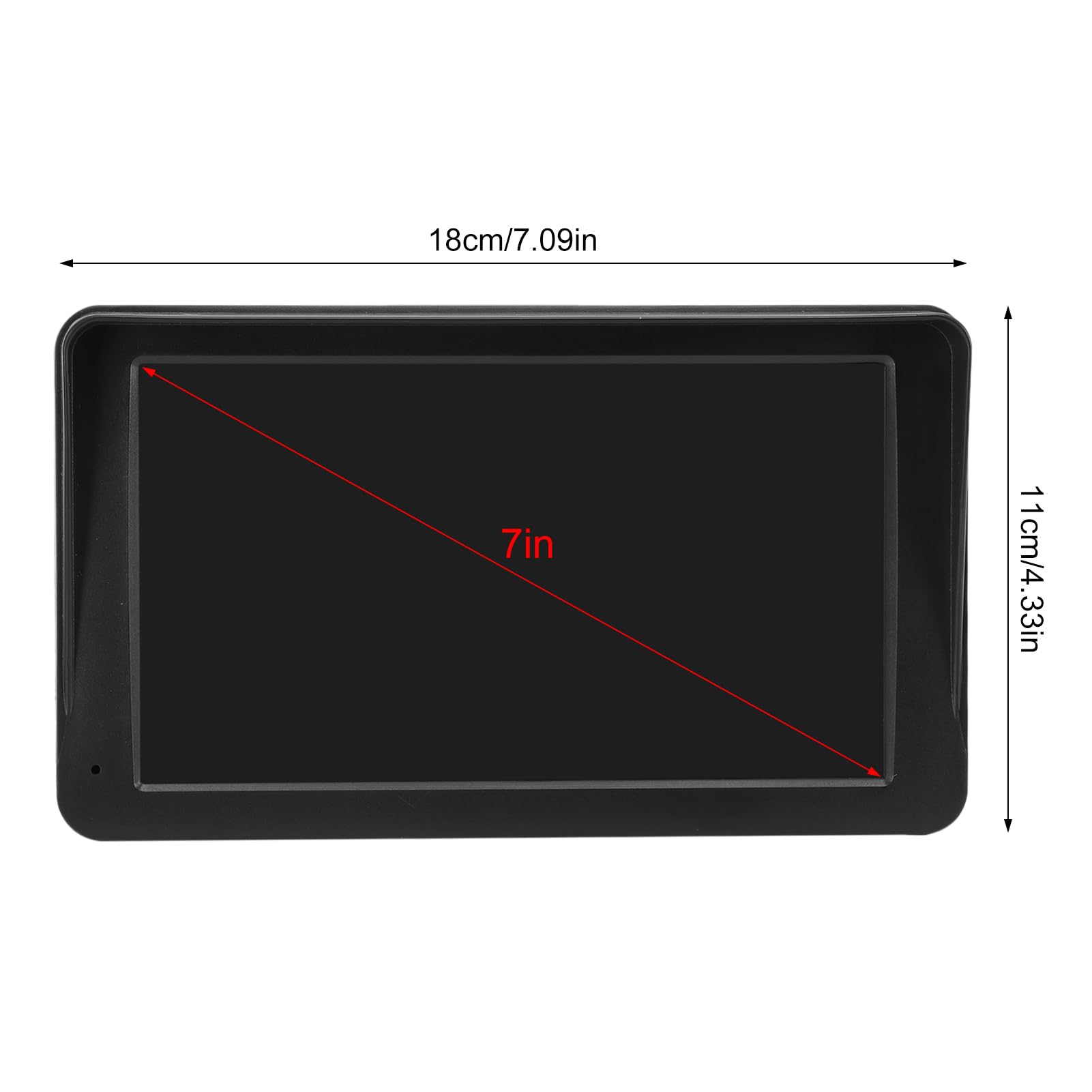 PolyGen Monitor per Auto per Bambini con Fotocamera, Doppia Fotocamera 1080P e Schermo IPS da 7 Pollici con Visione Notturna IR Aggiornata, Telecamera per Seggiolino Auto per