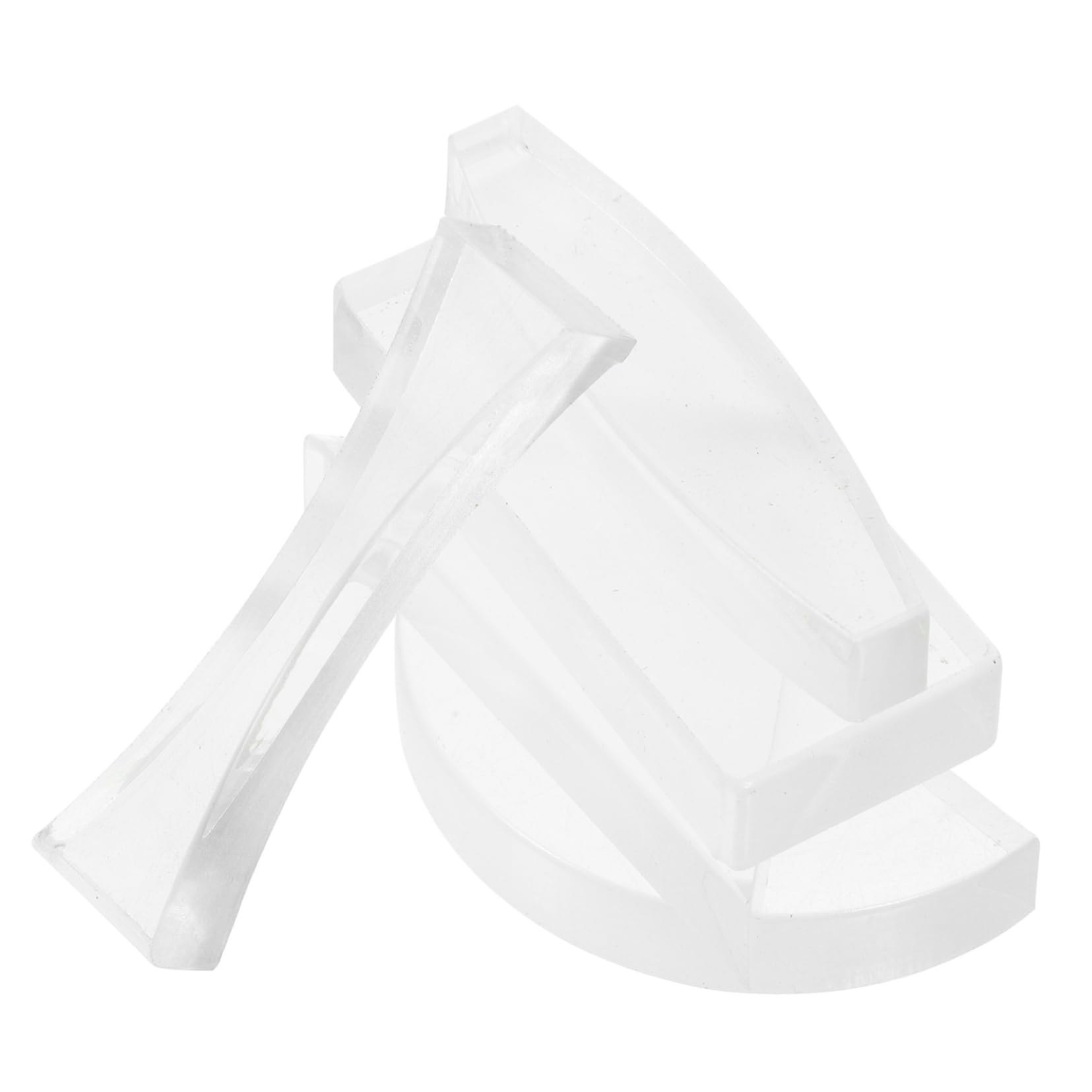 JEWEDECO Concave Convex Lens Set 5pcs Physical Optical Lens Kit Optical Grade Acrylic for