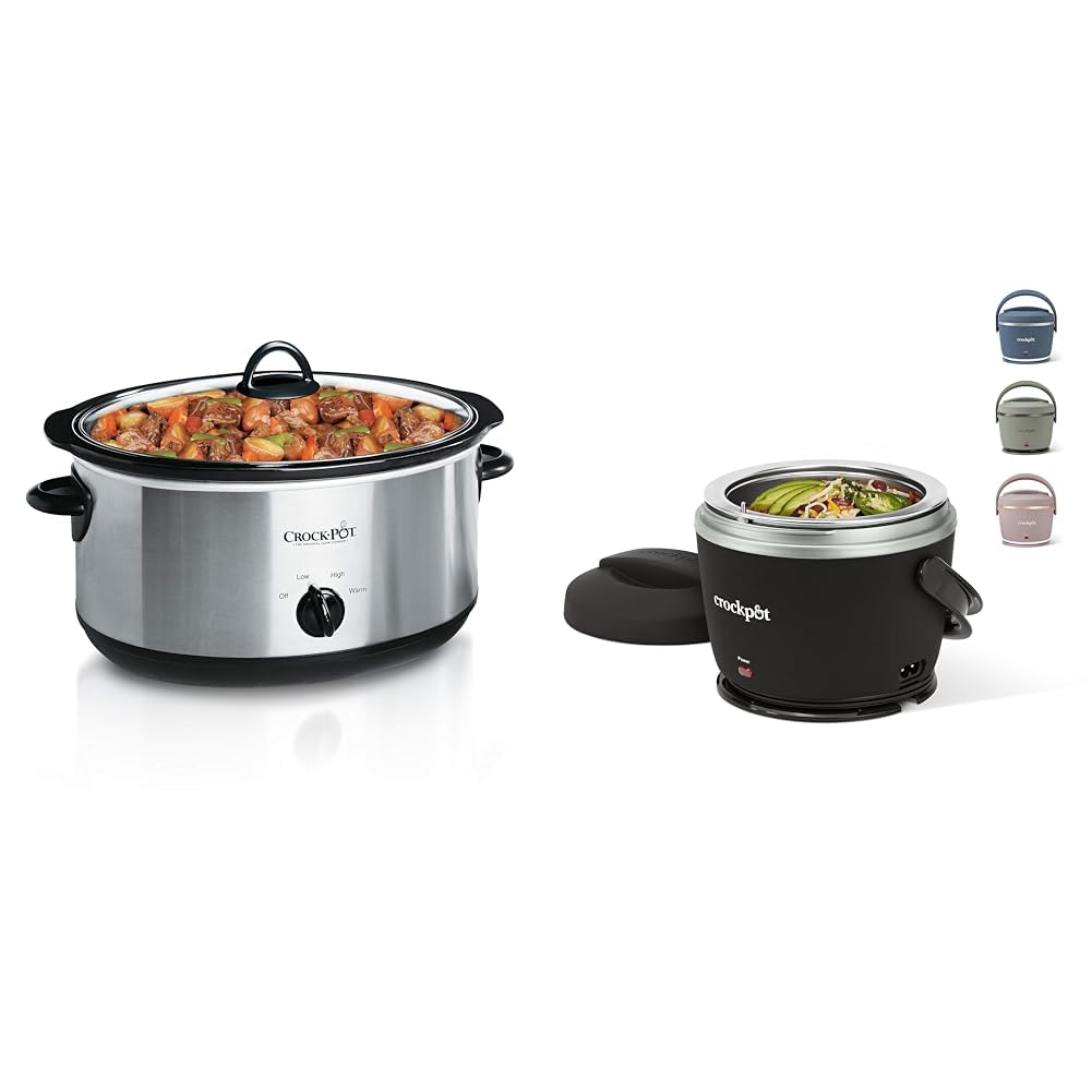 Crock-Pot 7 Quart Oval Manual Slow Cooker Electric Lunch Box