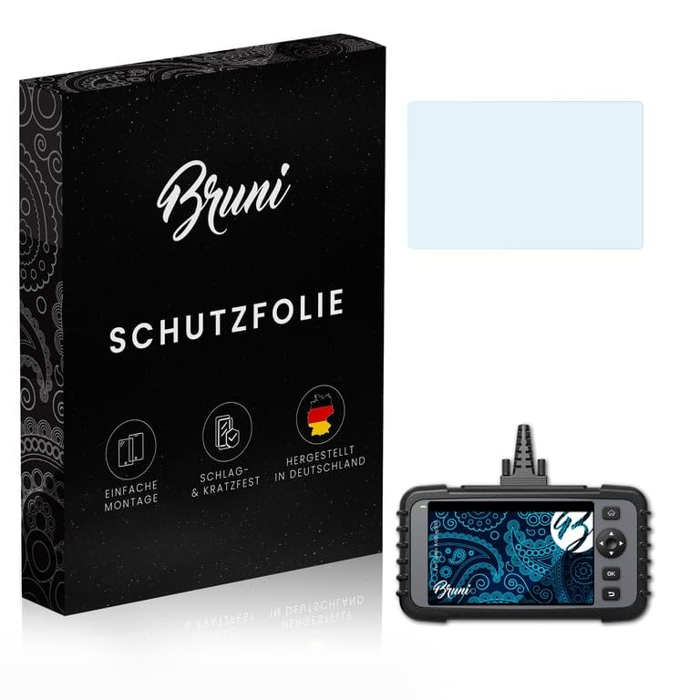 Bruni Screen Protector compatible with Topdon ArtiDiag500 Protector Film, crystal clear Protective Film (2X)