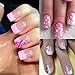 Breast Cancer Awareness Nail Decals - 4 Sheets Self-Adhesive Pink Ribbon Designs for Women DIY Supplies