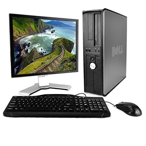 Dell OptiPlex, Dual Core 2.0GHz, New 2GB Memory, 160GB, DVD, Genuine Windows 10 Home x64, 17 Monitor (Brands Vary) (Certified Reconditioned) (Renewed)