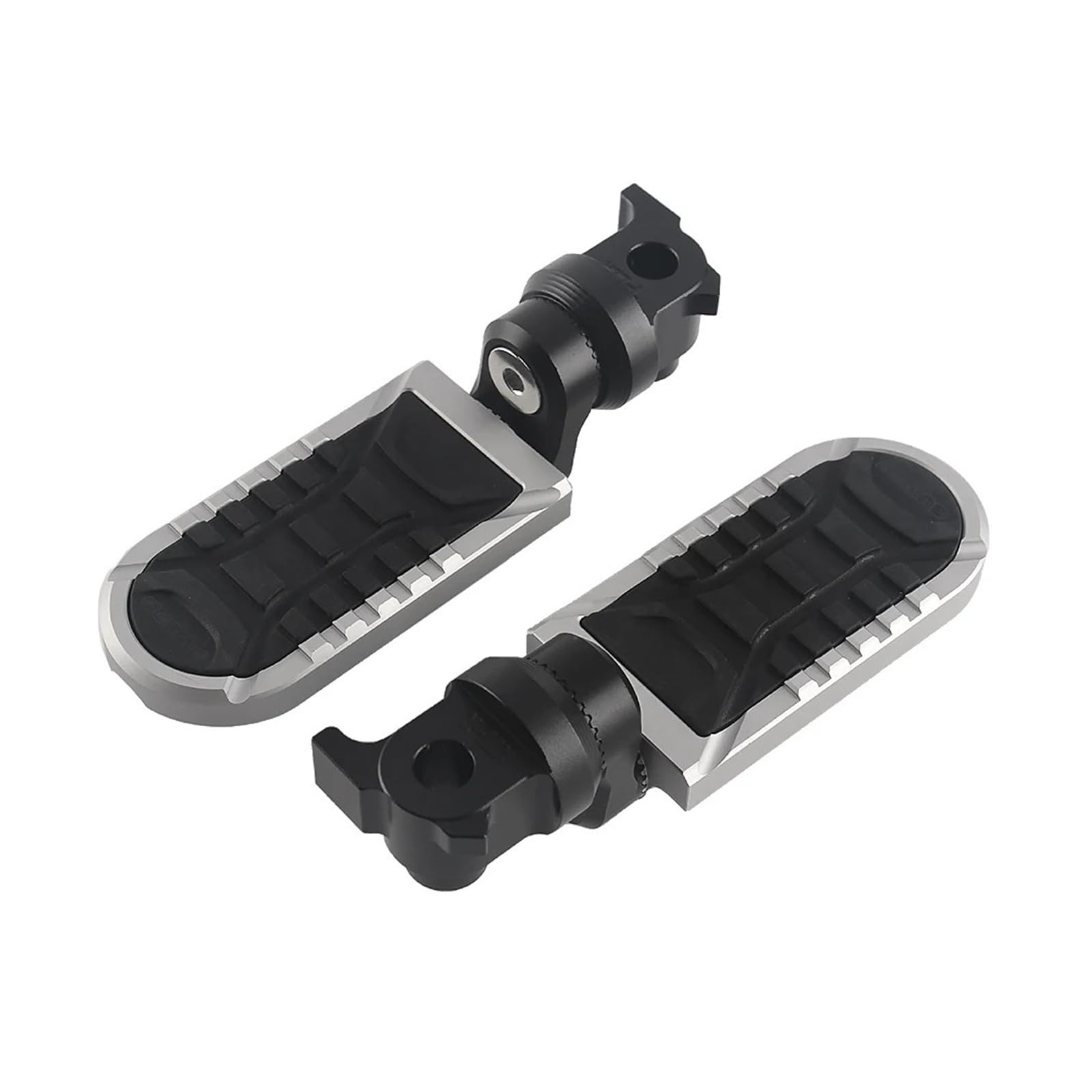 Poggiapiedi Girevoli A 360° Pedane For Il Pilota Adatte For YAMAHA Tenere 700 XTZ700 TENERE700 Rally Edition Pedane Ribassate Ed Estensibili Accessori di aggiornamento di ricambio(Silver)