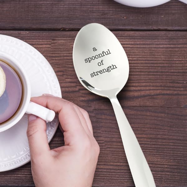 Miniatura 4 de A Spoonful of Strength - Cuchara inspiradora grabada para la teoría de la teoría, regalo para recuperación de enfermedades crónicas, regalo para