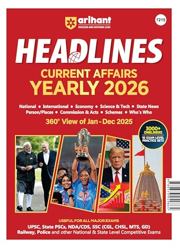 Arihant Headlines Current Affairs Yearly 2026 | 360° Review of Ja...
