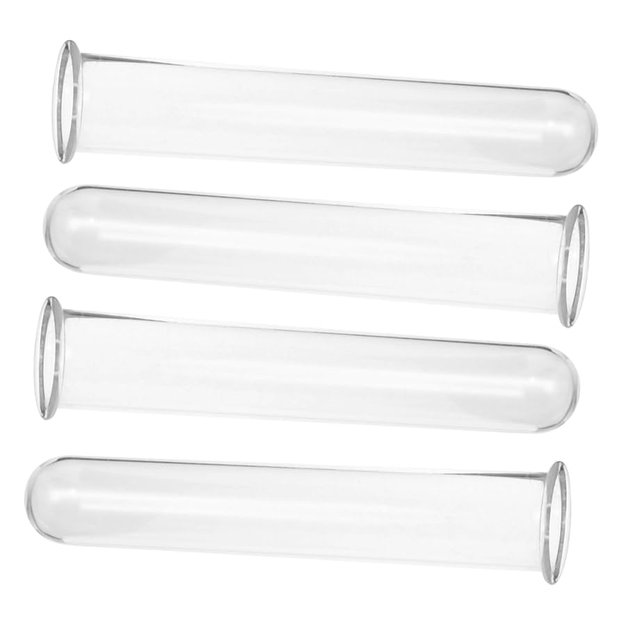 ガラス排気筒 VIDREX ガラス製 花器 花瓶 実験器具 試験管 Amazon.co.jp: WRITWAA 4個透明ガラス試験管花瓶 水培植物用