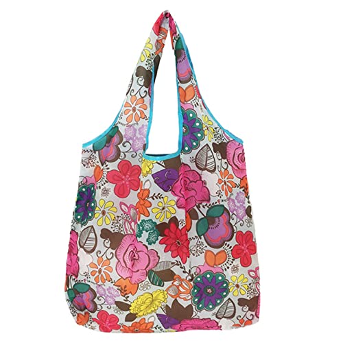 JUNYY Large Capacity Reusable Shopping Bag Eco Friendly Durable Grocery Handbags Folding Tote Bag(Style 15)