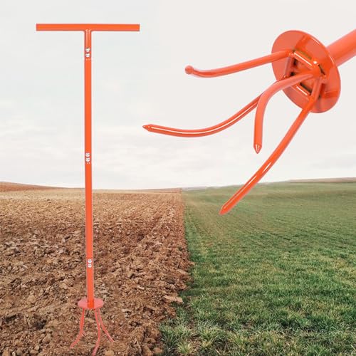 Universal Hand Tiller Tool,for Soil Aeration,Lawn Care,and Gardening,Efficient Hand Tiller for Easy Digging and Transplanting