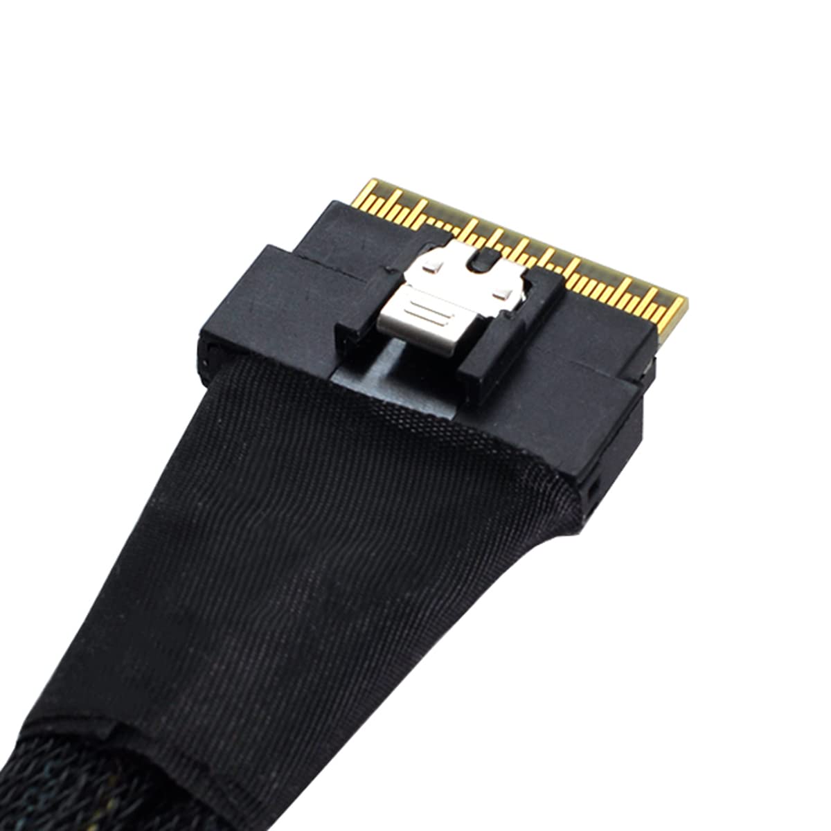 cablecc PCI-E Ultraport Slimline SAS Slim 4.0 SFF-8654 8i 74pin to Dual Oculink SFF-8611 Cable 50cm PCI-Express