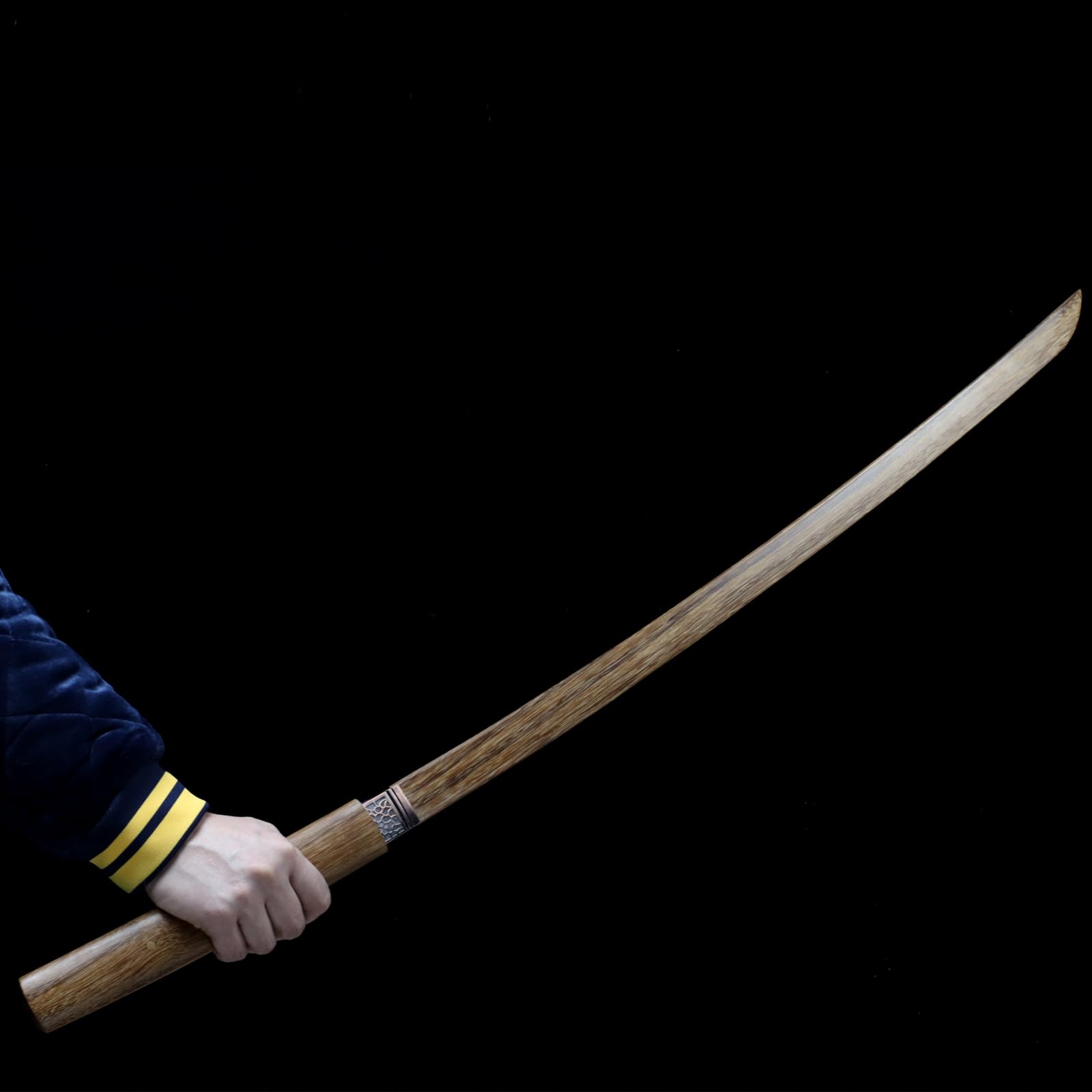 TIANTAO Hölzernes Katana (mit Scheide),101cm kurzes handgefertigtes Schwert,für Rollenspiele,Sammeln,Heimvorführung,Kendo Praxis