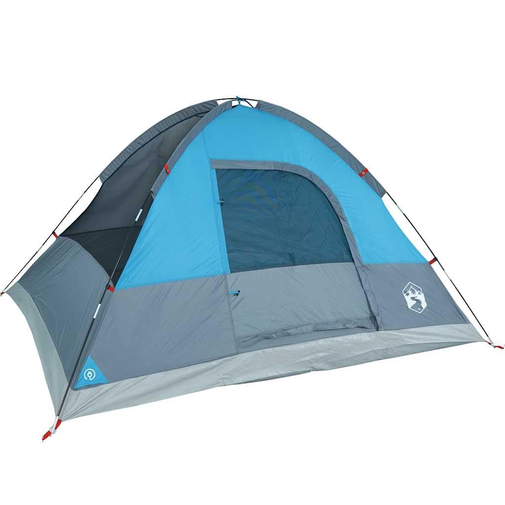 Tienda familiar cúpula para personas, verde, revestimiento de poliéster T impermeable, tienda de campaña con conector E