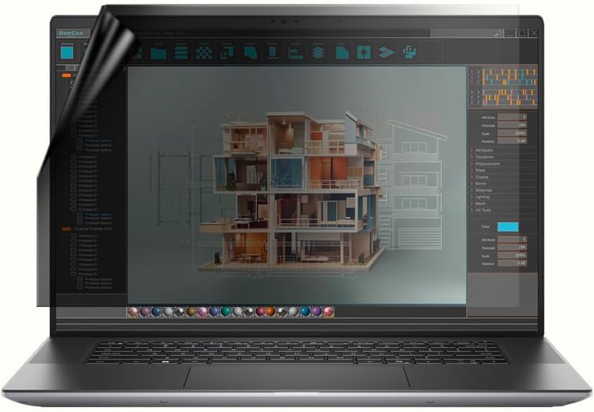 celicious Privacy Lite 2-Way Anti-Glare Anti-Spy Filter Screen Protector Film Compatible with Dell Precision 16 5690 (Touch)