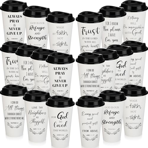 Skylety 40 Pack Christian Gifts Bulk 16oz Bible Verse Tumbler with Lids by Skylety - Used condition - US$37.04