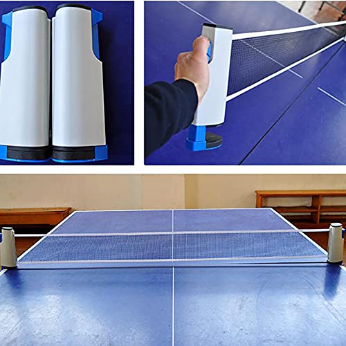 Intrekbare Tafel Van Tafeltennis, Met Uitbreidbaar Net, 2 Peddels En 3 Ballen En Draagbare Case, Perfect Voor Thuis- of… - Image 7