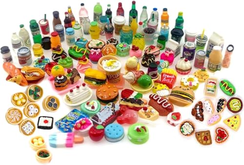 ZXTGBQ 60pièCes Miniature Food, Mini Food Toys, Juice Table Decoration, Doll House Accessories, Gnomes Kitchen Accessories, Miniature Bottles, Kitchen Toy, Gift ZXTGBQ 60pièCes Miniature Food, Mini Food Toys, Juice Table Decoration, Doll House Accessories, Gnomes Kitchen Accessories, Miniature Bottles, Kitchen Toy, Gift