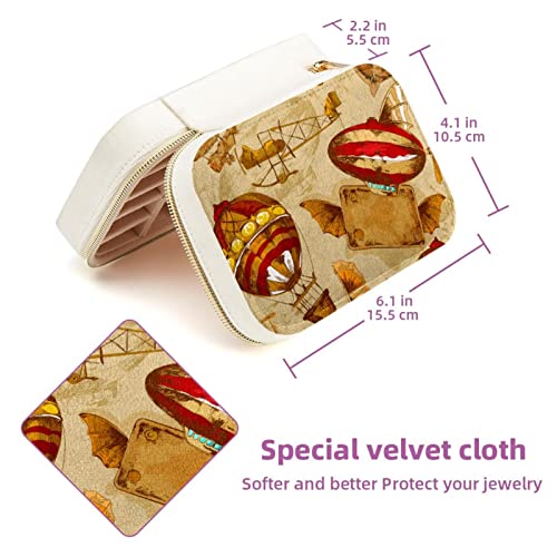 Boîte de rangement portable en velours zippée petit format - 6