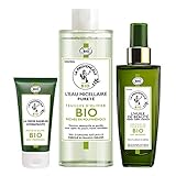 La Provençale - Saint Valentin - Routine: Eau Micellaire Pureté + Huile de Beauté Visage Corps Cheveux + Crème Radieuse Hydratante - Certifié Bio + Huile d'Olive AOC Provence