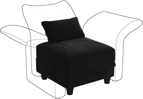 Miniatura 9 de LLappuil Reposabrazos/respaldo para sofá modular modular, personaliza sofás con ángulo ajustable, color caqui Tool Free Assembly, Flexible Layouts