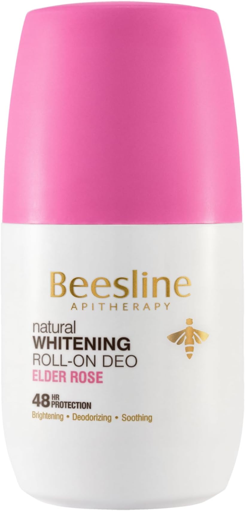 Whitening Roll-On Fragrances Deo Elder Rose Deodorant, 48 Hours Anti-Perspirant, Deodorizing, Soothing, Alum Rock, Bee Propolis Teflose for Skin Ecology, 50ml
