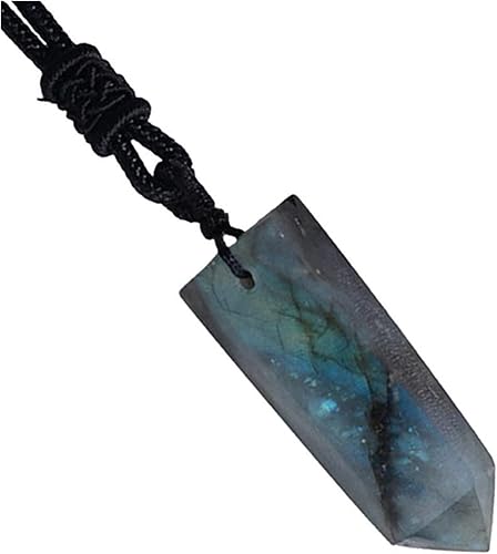 Minerales Piedras Piedra-Amuleto-Remolque-Labradorkrrist-Columnas de Cristal de Spitzer Individual Rauer Remolques de piedra para las piedras de