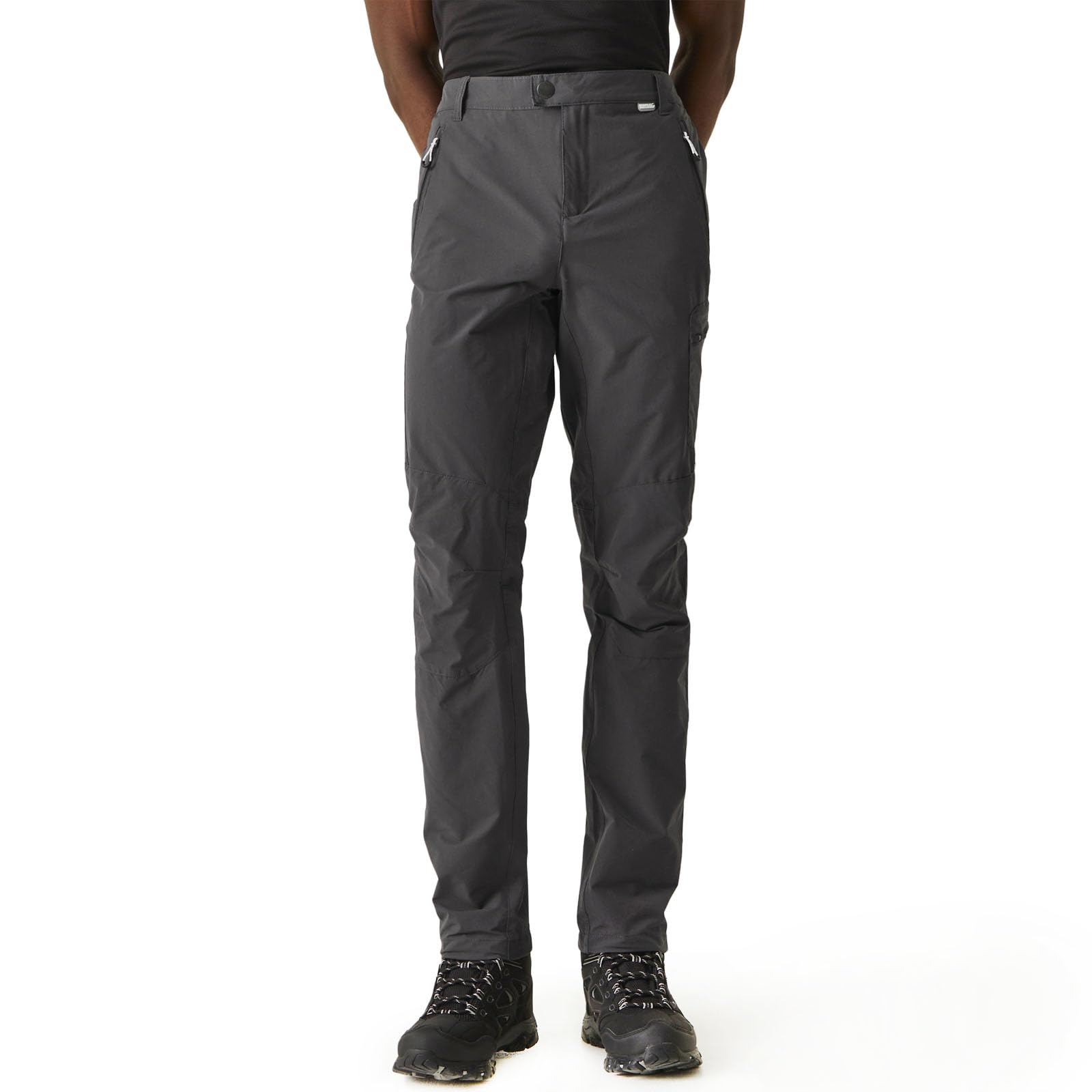 Regatta Men's Seal Grey Highton Stretch Active Hiking Trousers, Grey (Seal Grey), 38W/32L