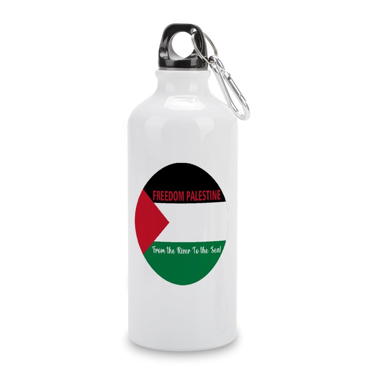 From The River To The Sea Water Bottles Palestine National Flag Stainless Steel Water Bottles 20 OZ Portable Travel Bottle for Riding Camping Sports Workouts