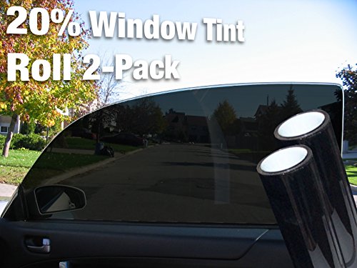 Complete Car Window Wrap 20% Dark Tint Glass Vinyl Film 30 inches x