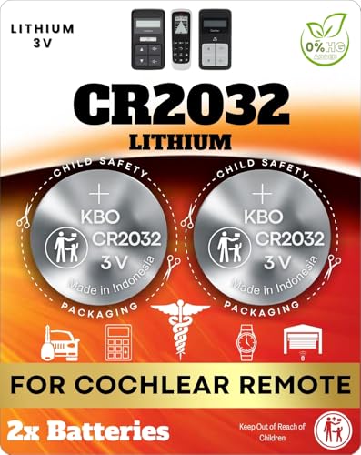 Kit de 2 pilas CR2032 para mando Cochlear Remote miniatura 1