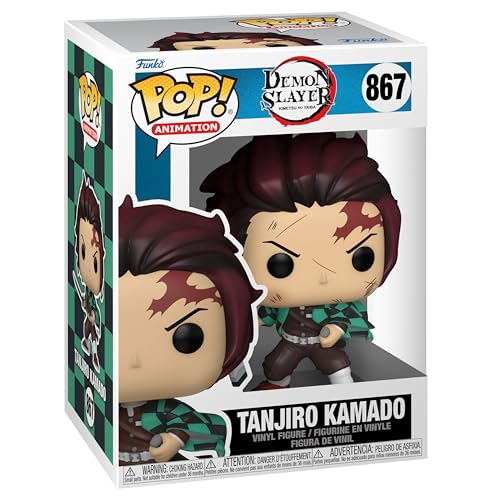 Funko Pop! & Tee: Demon Slayer, Tanjiro, (BL), S, Small, (S), T-Shirt, Clothes With Collectable Vinyl Figure, Gift Idea - Image 3