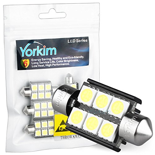 Yorkim 7440 Led Bulb, 7443 Led Bulbs, 7440 LED for Reverse Light, Back Up Light, Brake Light, T20 W21W Ultra Bright 5730 33SMD - Pack of 2, White