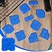 Giantree 10 Pcs Silicone Caulking Tool Set, Caulk Tool, Plastic Silicone Caulking Tools, Portable Sealant Scraper Window Sealant Smoothing Scraper for Kitchen Bathroom Floor Sink Joint (Blue)