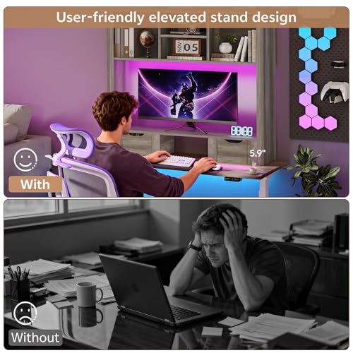 Image of Monitor Stand Riser, Computer Monitor Riser for Desk