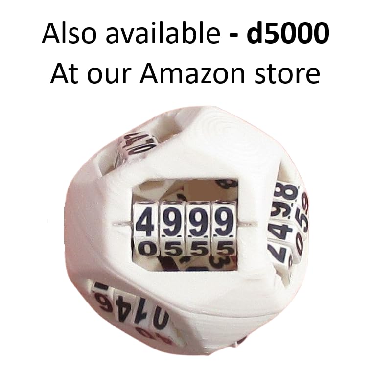 diceページ The Crazy D-1000 Game Die. 8-Sided Patent Die That Displays All