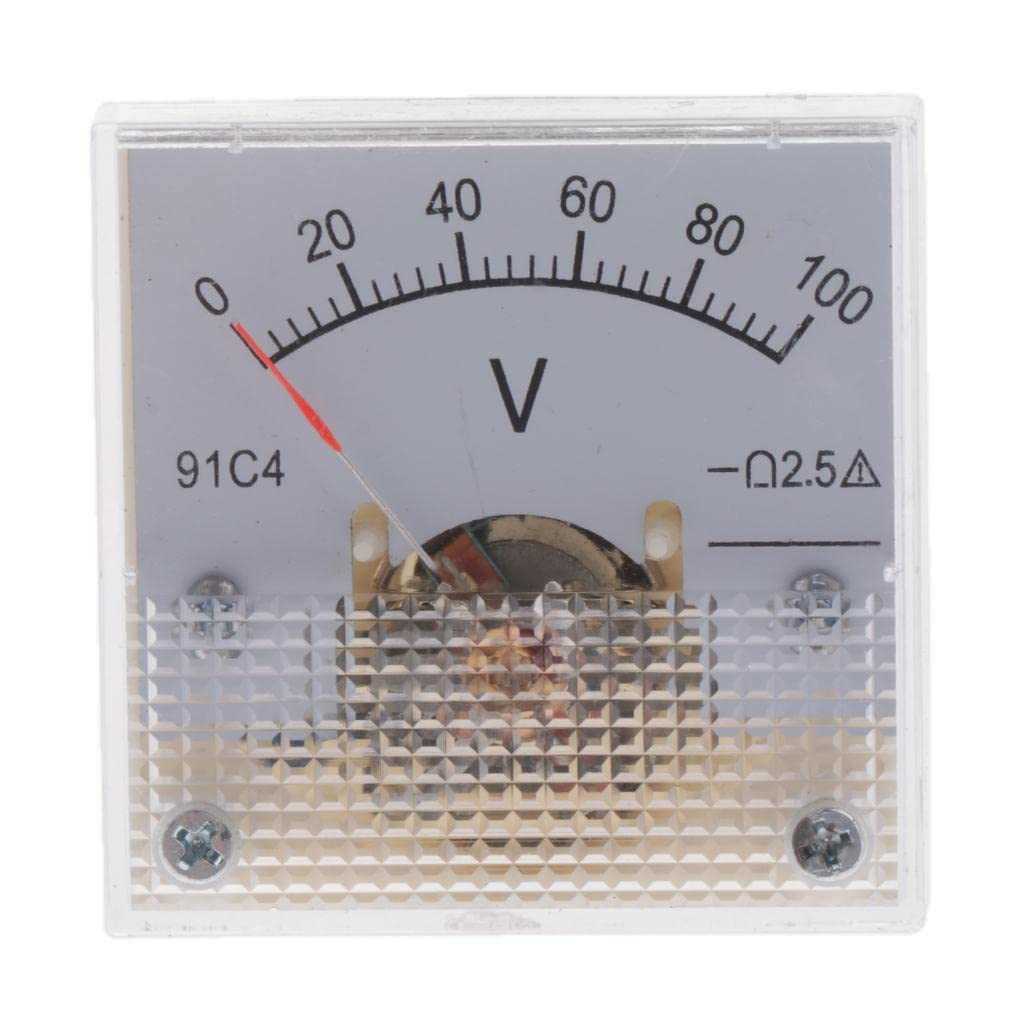 2x91C4 Analog Panel Voltage Gauge Volt Meter Circuit Testing Tools 0-100V | Tools | Measuring & Layout Tools | Meters Sensors & Probes-image-8