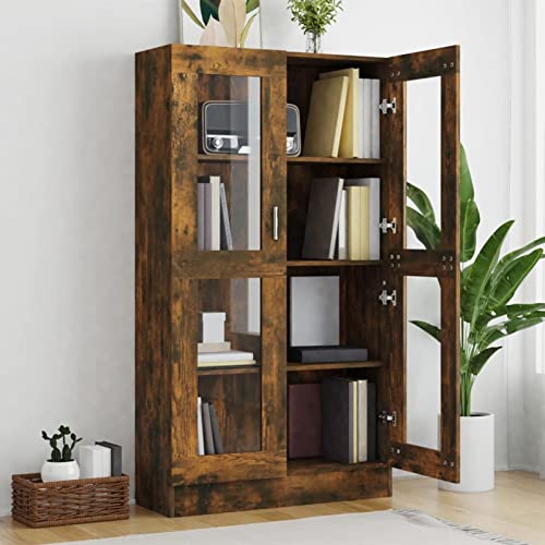 Librerias de Madera con Puertas de Cristal Marca Homgoday