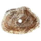 Aufsatz-Waschbecken aus versteinertem Holz - 5