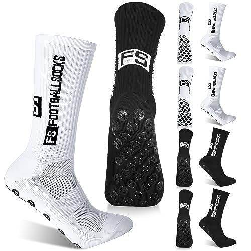 Image of DragonflyDreams Non Slip Sport Soccer Socks Anti Slip Football Baseball Unisex Athletic Socks with Grip Pads