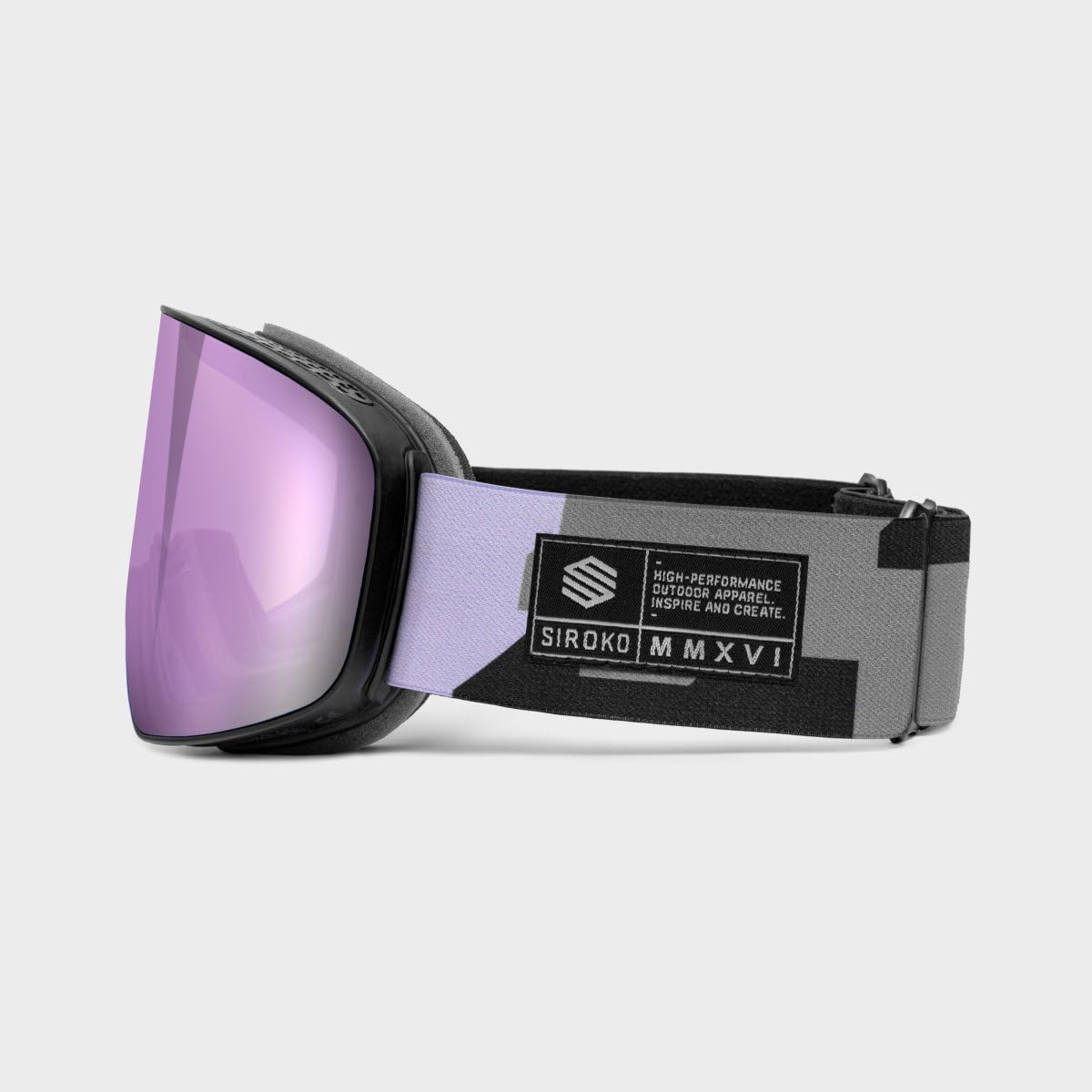SIROKO - Maschera da Sci e Snowboard OTG GX Amethyst