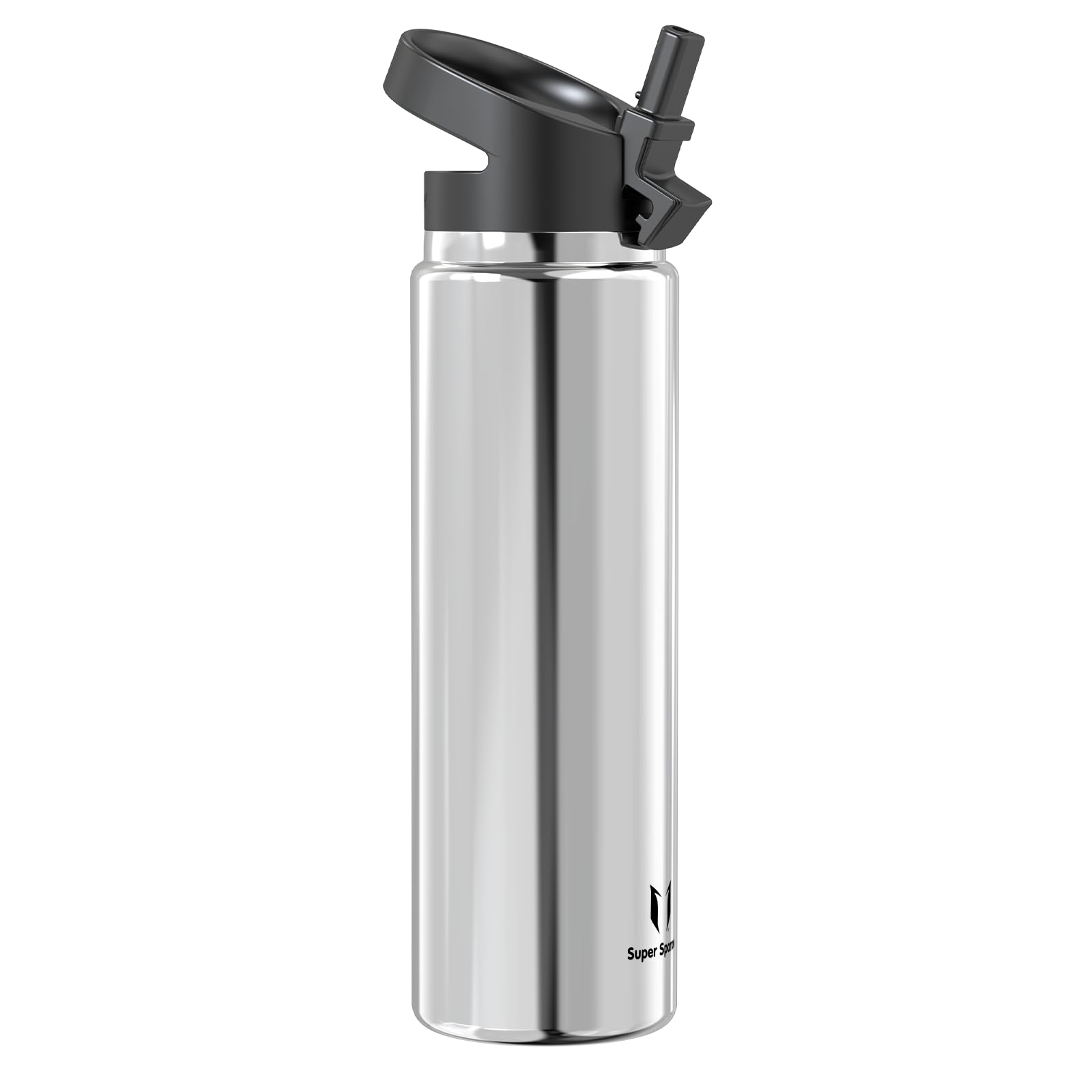 Super Sparrow Borraccia Termica - 500ml, 750ml, 1000ml, 1.2L, 1.5L- SwivelSip Inox Bottiglia - Senza BPA Borracce Termiche, Borraccia Ergonomica per Bambini, Sportiva, Bici, Campeggio, Palestra