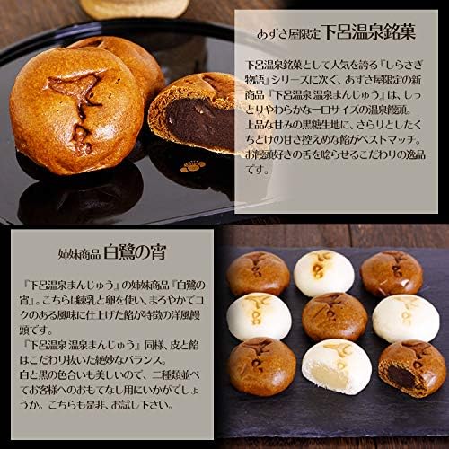 下呂温泉銘菓　温泉まんじゅう（10個）/黒糖饅頭 温泉饅頭 まんじゅう こし餡 こしあん //