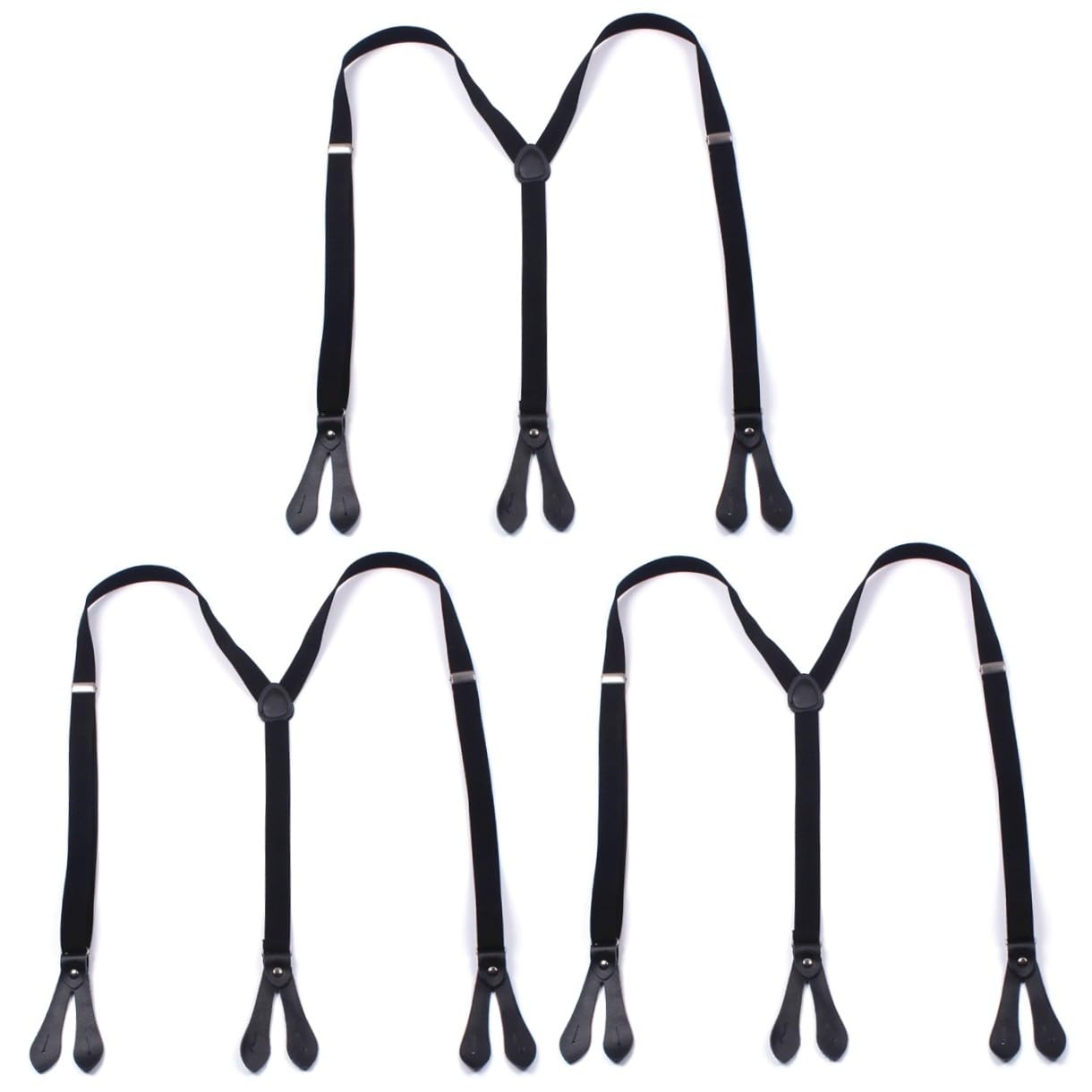 bretelles avec boutons sangles de levage bretelles unisexes bretelles noires bretelles élastiques